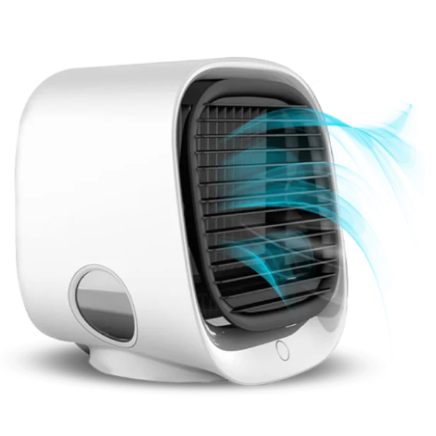 AiraBreeze features overview — evaporative air cooler with USB-C charging
